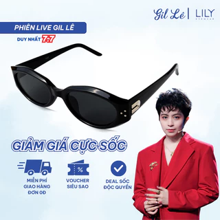 Gil Lê 7.7 Kính mát thời trang nam nữ LILYEYEWEAR mắt chống tia UV400 bảo vệ mắt kiểu dáng hiện đại KC962