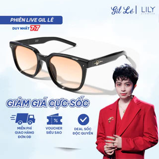 Gil Lê 7.7 Kính mát vuông nam nữ LILYEYEWEAR chống tia UV400 bảo vệ mắt kiểu dáng thời trang KC26