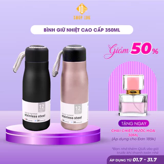 Bình giữ nhiệt mini cute, bình nước nhỏ gọn chất liệu inox 304 cao cấp không gỉ - 350ml