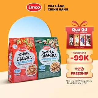 Combo Tiết Kiệm 02 gói Ngũ Cốc Dinh Dưỡng Emco Granola vị Giòn 500g