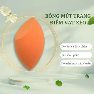 [BMTDVX] Bông Mút Trang Điểm Vạt Xéo Mộc Ân Cosmetic Màu Ngẫu Nhiên