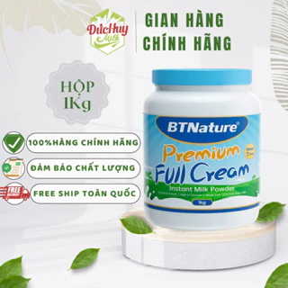 Sữa bột nguyên kem tách béo BTNature Premium / Skim 1kg - Nhập khẩu chính hãng tại Úc