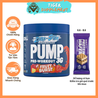 APPLIED NUTRITION Pump 3G Zero Stim Pre-workout (Không Caffeine) -Giúp Cải Thiện Hiệu Suất Tập Luyện - Tăng Sự Tập Trung