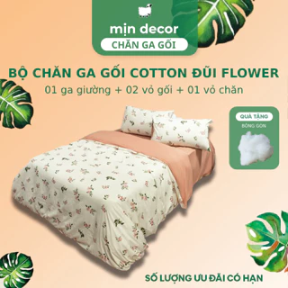 Bộ Chăn Ga Gối Cotton Đũi Vintage Mịn Decor Ga Giường Đủ Size 1m2 1m4 1m6 18 2m 2m2 Bo Chun Miễn Phí (Không Kèm Ruột)