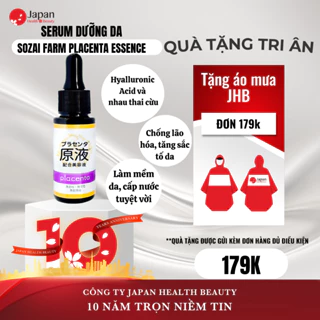 [MỚI] Serum dưỡng sáng da Nhật Bản Sozai Farm Placenta Essence 20ml