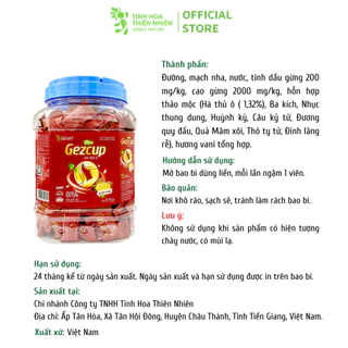 THỰC PHẨM BỔ SUNG KẸO THẢO MỘC GEZCUP HÀ THỦ Ô HỦ 300 VIÊN