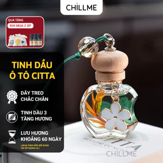 Tinh dầu nước hoa treo xe hơi ô tô Chillme khuếch tán hương thơm tự nhiên khử mùi chống say xe