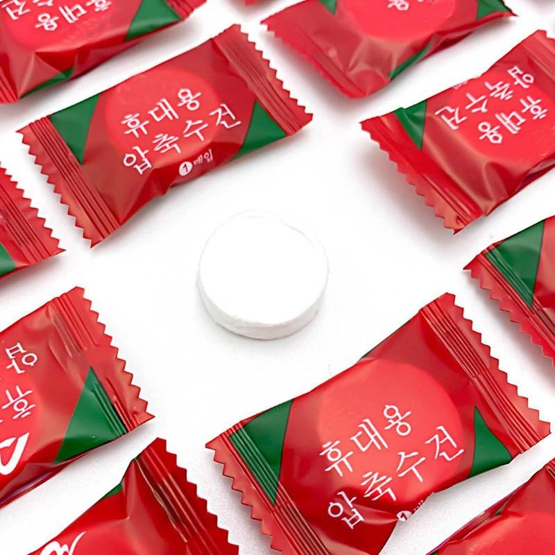 COMBO Khách Sỉ 100 Viên Khăn Mặt Nén Cotton Hàn Quốc