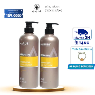 Combo Dầu Xả Marubi 750ml Giảm Rụng Tóc Mượt Tóc Hương Nước Hoa