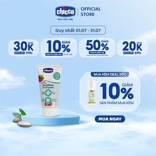 (DUY NHẤT T7 - MUA KÈM DEAL SỐC) Kem đánh răng hương Dâu Chicco 50ml dành cho bé 12m+