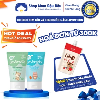 COMBO Kem Dưỡng Ẩm + Kem Bôi Dịu Da Lovin'Skin cho bé