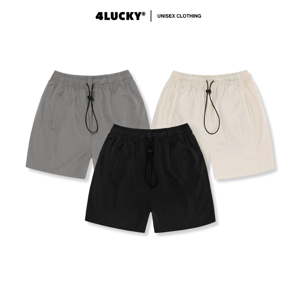 Quần Short Dù 4Lucky 6210 Mỏng Nhẹ, Quần Đùi Nam Trên Gối Form Unisex