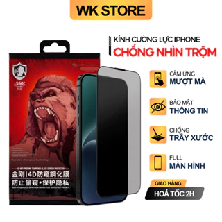 Kính cường lực iPhone chống nhìn trộm Full màn IP X Xs Xsmax 11 12 13 14 15 Promax...