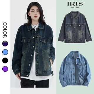 Áo Khoác jean nam nữ Unisex form rộng chất jean cao cấp đủ size nhiều màu