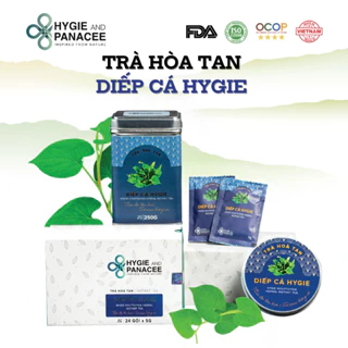 Trà Diếp Cá Hygie 50g/250g thanh nhiệt mát gan giảm nóng, dịch chiết diếp cá dạng hòa tan không tanh