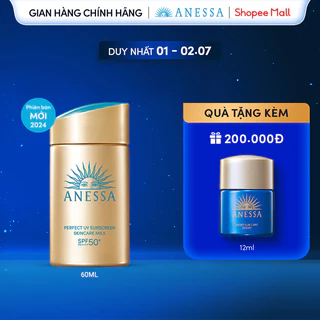 Sữa chống nắng bảo vệ hoàn hảo Anessa Perfect UV Sunscreen Skincare Milk 60ml