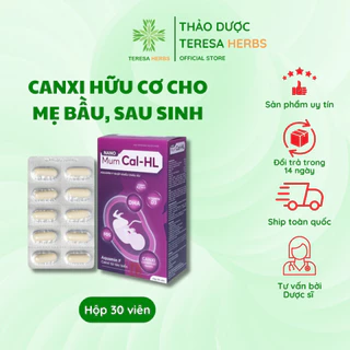 Viên uống canxi bầu hữu cơ Nano Mumcal HL Hộp 30 viên