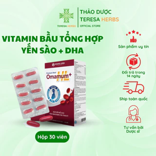 Vitamin Tổng Hợp Cho Bà Bầu và Phụ Nữ Sau Sinh Bổ Sung Sắt, DHA Hộp 30 viên