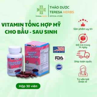 Vitamin Tổng Hợp Cho Bà Bầu Và Sau Sinh bổ sung sắt nhập khẩu từ mỹ AmericaLongevity hộp 30 viên