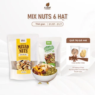 Hạt dinh dưỡng mix 6 loại hạt, Mixed Nuts Baker Baking không hoa quả sấy cho mẹ bầu ăn vặt, ăn kiêng, tập gym 300-500g