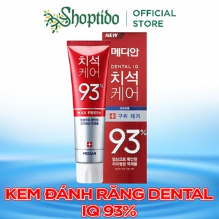 Kem đánh răng Hàn Quốc giúp giảm hôi miệng, ê buốt răng MEDIAN DENTAL IQ 93% 120g NPP Shoptido