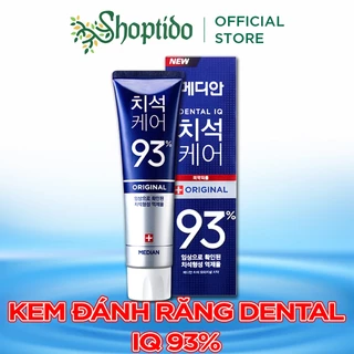 Kem đánh răng Median ngừa sâu răng, viêm nướu cho răng nhạy cảm Dental IQ 93% 120g NPP Shoptido