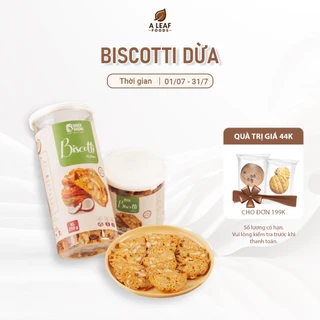 Bánh Biscotti ăn kiêng vị Dừa Baker Baking không đường cho mẹ bầu, người tiểu đường, ăn vặt healthy