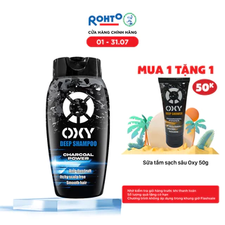 Dầu gội cho nam sạch sâu giảm ngứa Oxy Deep Shampoo 180ml