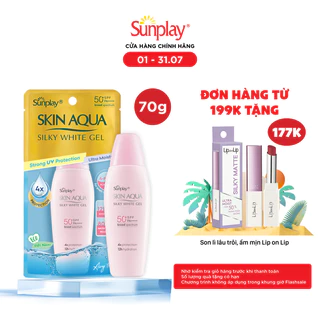 Kem chống nắng dưỡng trắng & dưỡng ẩm, dùng mỗi ngày Sunplay Skin Aqua Silky White Eco Việt Nam SPF 50, PA++++ 70g 