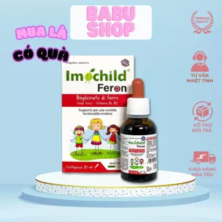 Siro Sắt Imochild Feron  Dạng Nhỏ Giọt  Tăng Cường Hệ Miễn Dịch Cho Bé - Lọ 30ml