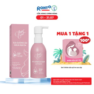 Sữa ngừa rạn da, dưỡng ẩm sâu Happy Event Anti-Stretch Mark Lotion 125g