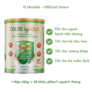 1 Hộp Sữa non 24h COLOS IgGOLD 450g