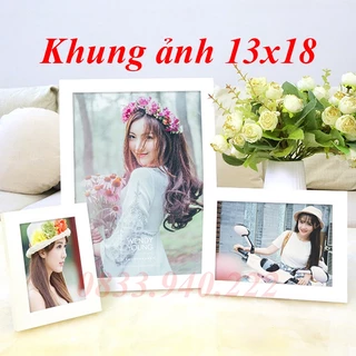 Khung Ảnh 13x18 để bàn, treo tường kèm in ảnh trang trí tiệc cưới, bàn làm việc giá rẻ.