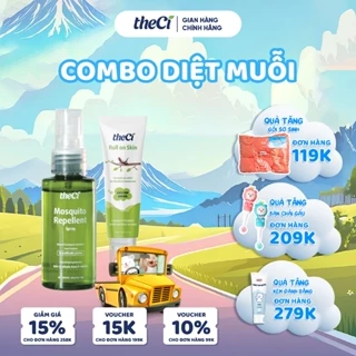 Combo diệt muỗi: Xịt chống muỗi theCi 50ml + Thanh lăn bôi chống muỗi theCi 8ml