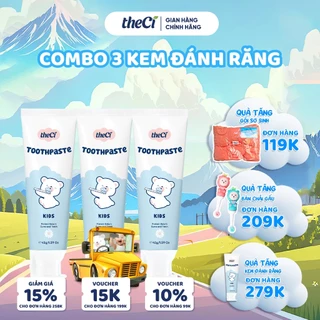 COMBO 3 KEM ĐÁNH RĂNG THECI AN TOÀN CHO BÉ TẶNG DAILYU