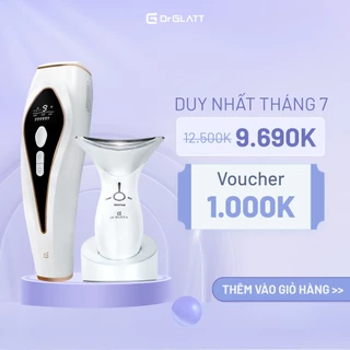 Set máy triệt lông đa năng và máy nâng cơ mặt - triệt lông băng lạnh, nâng cơ chống nhăn, tăng collagen DR GLATT