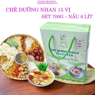 Chè dưỡng nhan 15 vị thảo mộc tự nhiên giúp dễ ngủ đẹp da TIỆM TRÀ HOÀNG TÂM SỨC KHỎE LÀ VÀNG 700gr