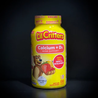 Kẹo gấu calcium L’il Critters Calcium + D3 150 viên hàng Mỹ