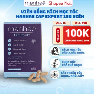 Viên uống kích mọc tóc Manhae Cap Expert chống rụng tóc giúp phục hồi và chăm sóc tóc chắc khỏe 120v