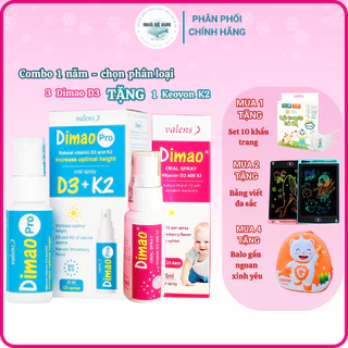 [Chính Hãng] Dimao Pro - Bổ Sung Vitamin d3 k2 Dạng Xịt Tăng Cường Hấp Thu Canxi, Tăng Chiều Cao 25ml