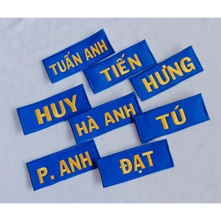 Bảng tên võ phục.