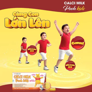 Calci Milk Pooh  Hộp 20 Ống 10ml - Bổ Sung Canxi Và Vitamin ở Trẻ Em  Và Người Lớn