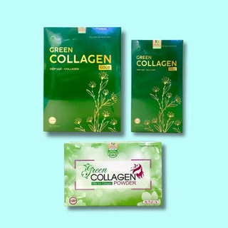 Diệp Lục Collagen Chính Hãng Hộp 30 Gói - (Mẫu Cũ Green Collagen Powder & Mẫu mới Collagen Gold)