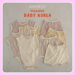 Suit kèm quần COTTON CANDY Peekaboo chính hãng với bảng màu dễ thương vải thun lạnh mềm mát cho bé