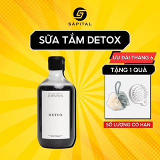 Sữa tắm Rusty Lab Detox 500ml | Sữa tắm tinh than tre - Thành phần từ thiên nhiên - Phù hợp với nhiều loại da