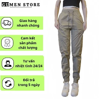 Quần jogger nữ GUMEN 4 màu cạp chun đủ size tôn dáng đứng form