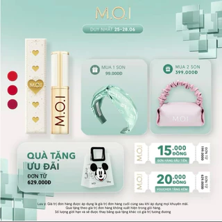 Son kem lì MOI Cosmetics Holiday lì mềm môi dưỡng ẩm 3.5g