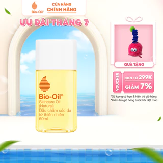 Dầu chăm sóc da từ Thiên Nhiên giúp giảm rạn dạ mờ sẹo cho da nhạy cảm BIO-OIL SKINCARE OIL (NATURAL) 60ML