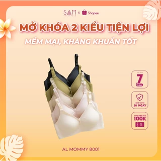 Áo lót bầu modal mềm mát tàng hình siêu nhẹ kháng khuẩn mở tiện lợi SAM Al Mommy 8001