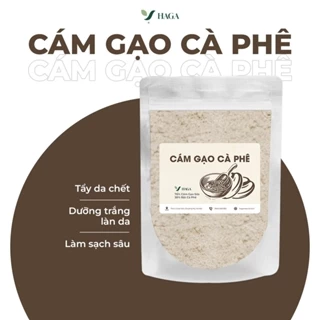 Bột ủ trắng cám gạo cafe HAGA Mặt nạ bột giúp dưỡng trắng, tẩy da tẩy da chết sạch sâu
